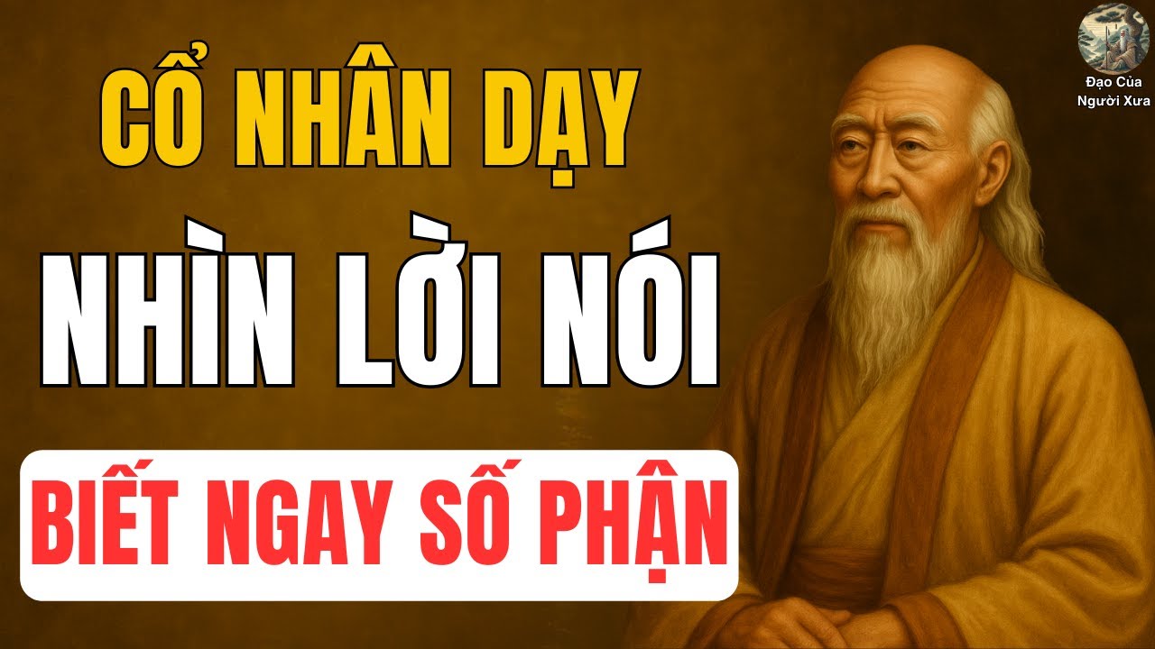CỔ NHÂN DẠY: Nhìn Cách Một Người Nói Chuyện, Biết Ngay Tương Lai