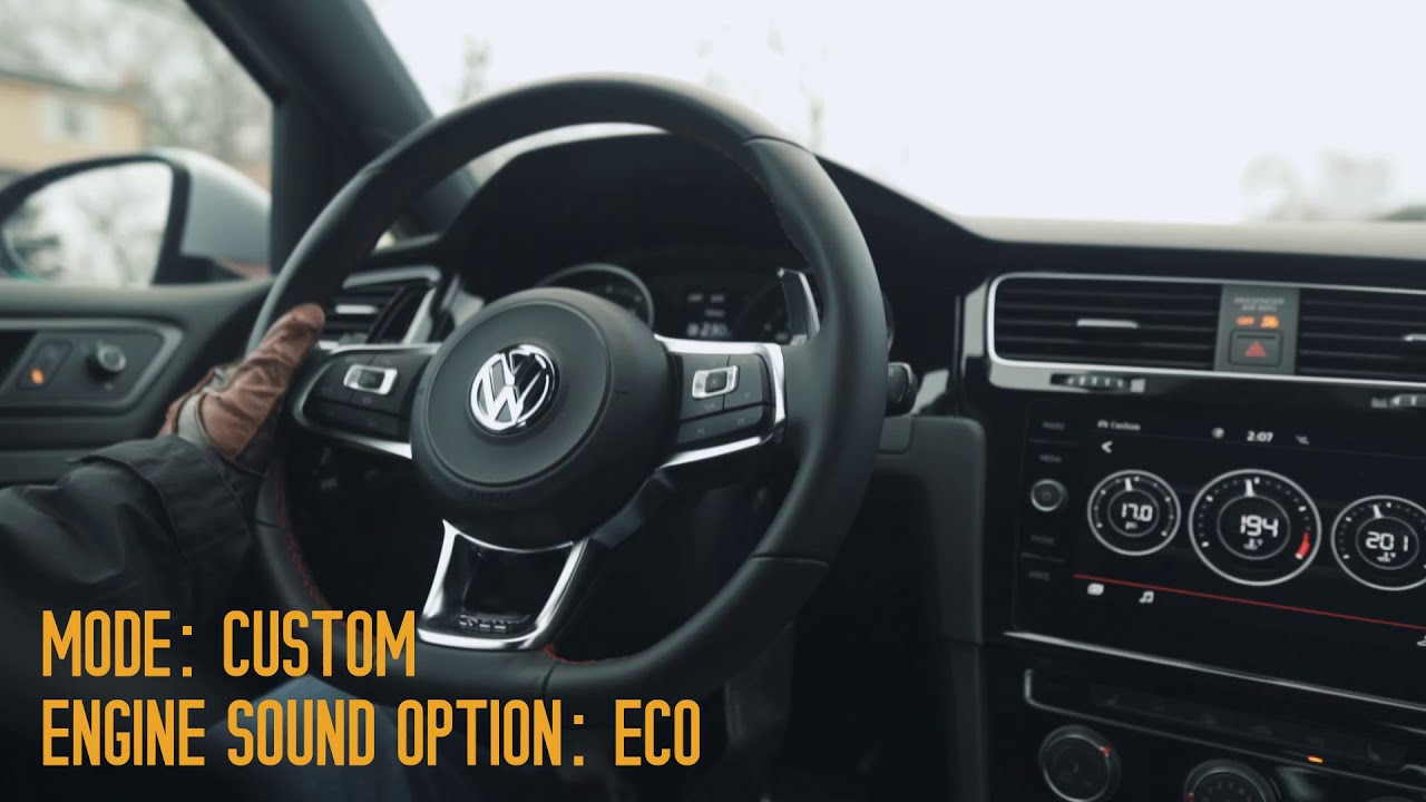 MK7.5 GTI / Soundaktor On Vs Off Vs Eco