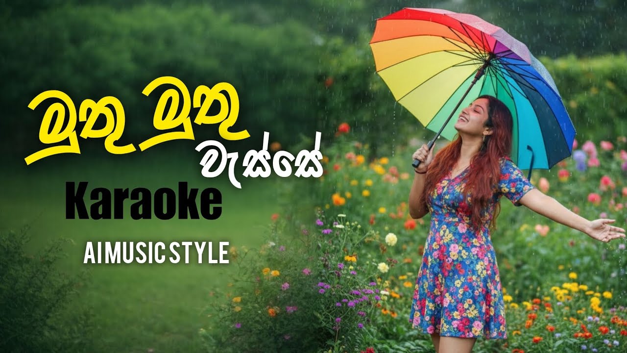( මුතු මුතු වැස්සේ ) Muthu Muthu Wasse | Raggae Style Karaoke 