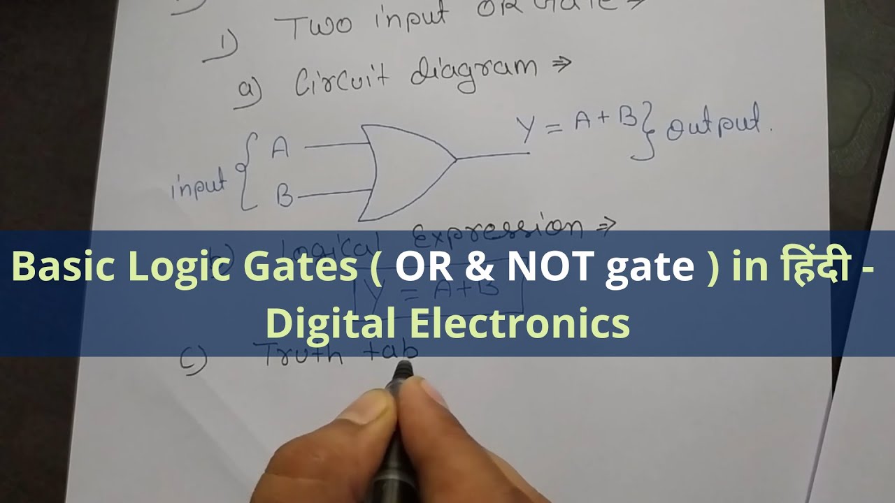 Basic Logic gates | OR Gate and NOT Gate in Hindi | Digital electronics tutorials