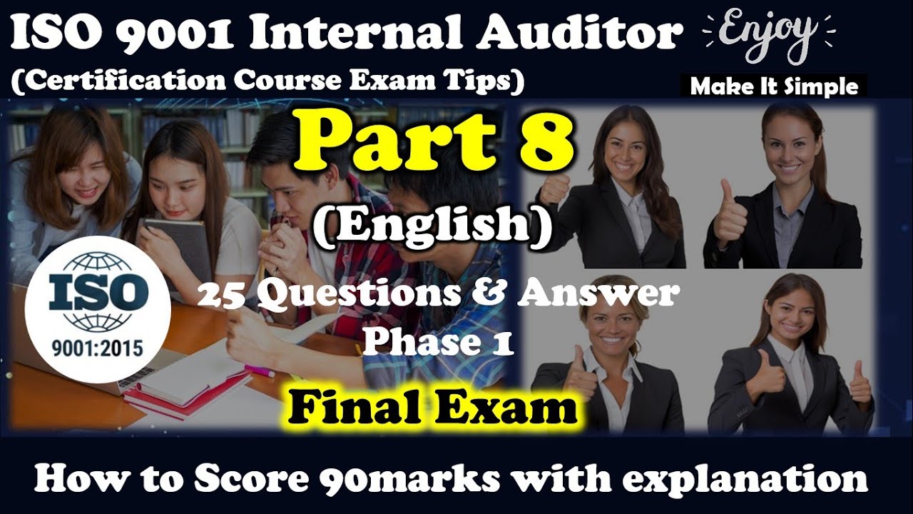 ISO 9001 : 2015 Internal Auditor Certification Course, 