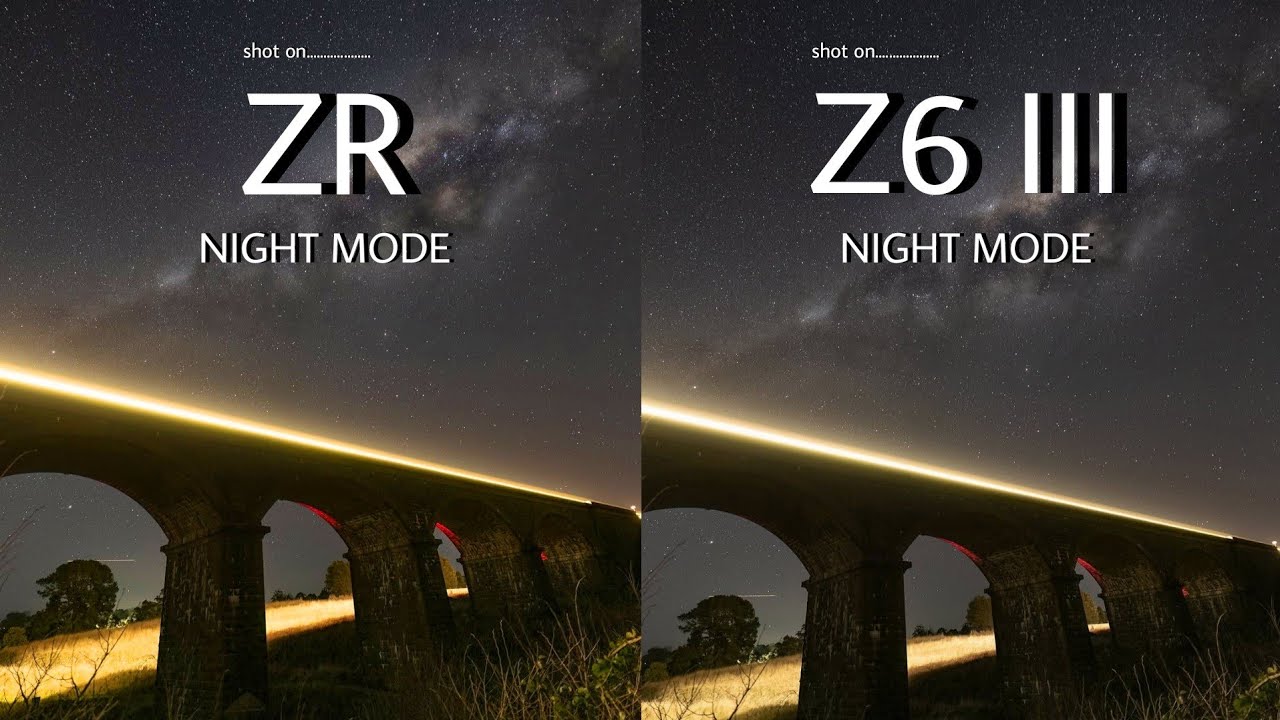 NIKON ZR VS NIKON Z6 III | NIGHT MODE | Camera Test 