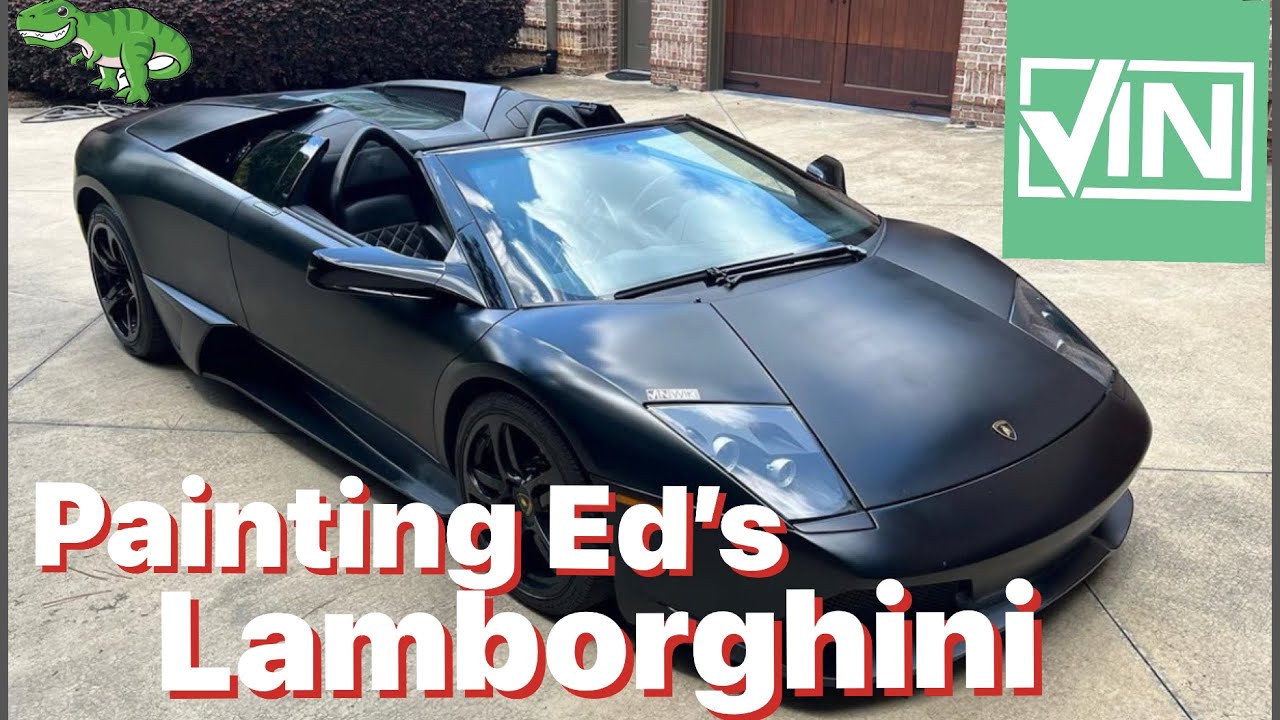 Painting Vinwiki's Lamborghini Murci&eacute;lago! #easteregg  #lamborghini #murcielago