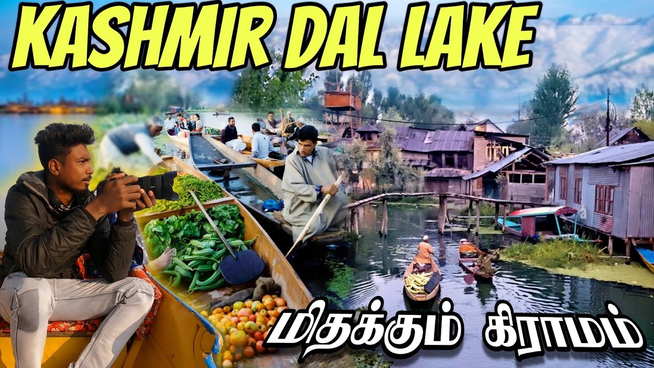 நீரில் மிதக்கும் கிராமம் | kashmir dal lake village vlog in Tamil | Srinagar | Edison vlogs
