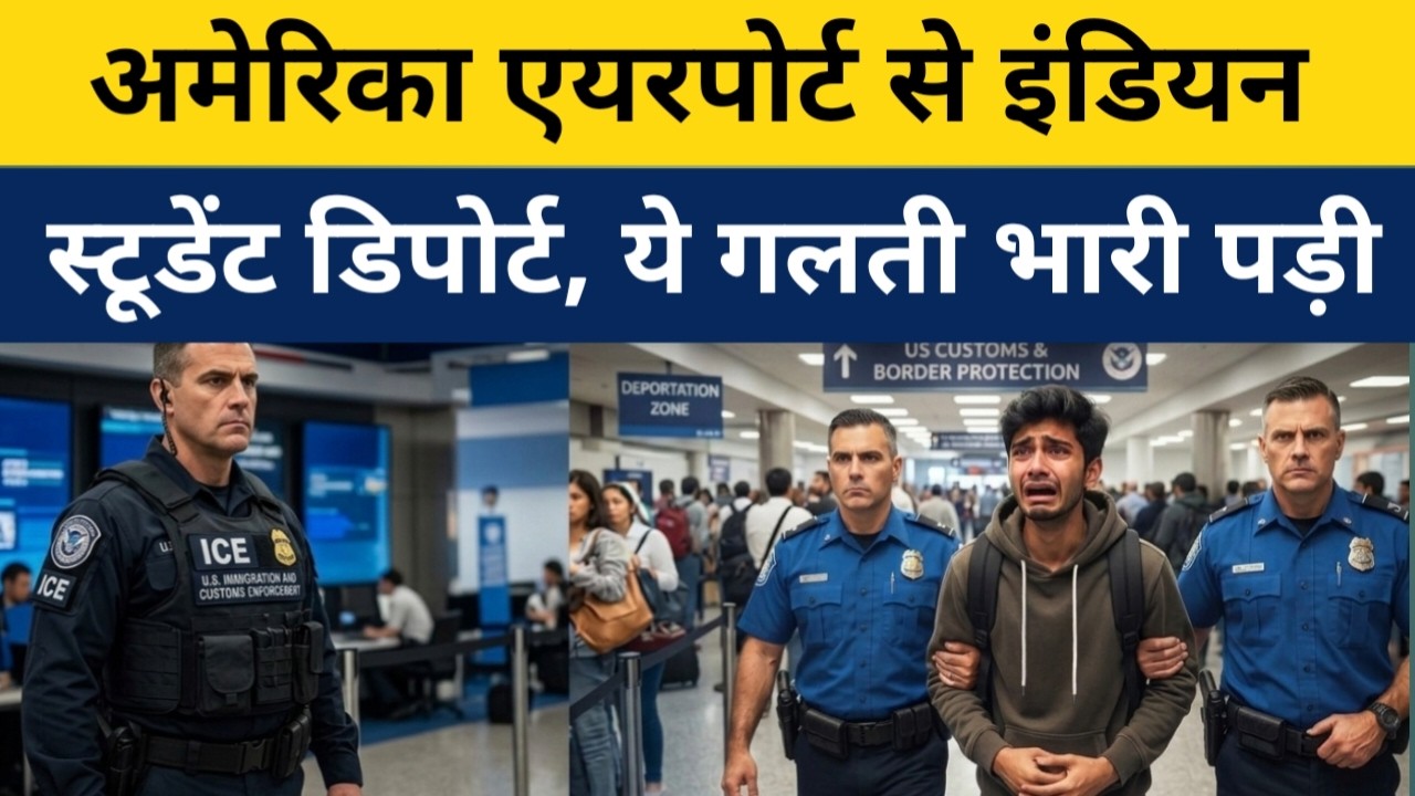 America एयरपोर्ट से Indian Student Deport #US Immigration Airport Phone Checking & Deportation Rules