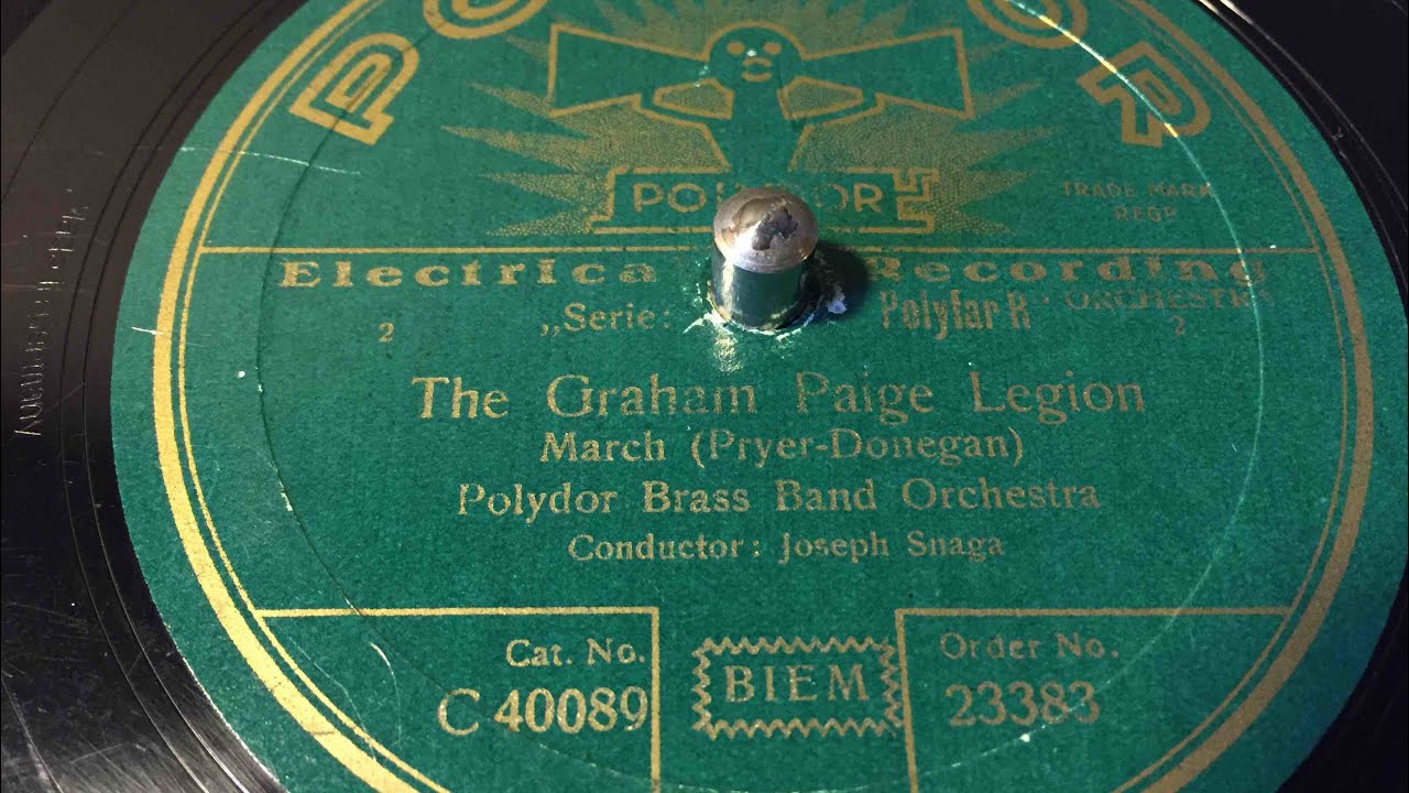 Polydor Brass Band Orchestra - The Graham Paige Legion - 78 rpm - Polydor 23383