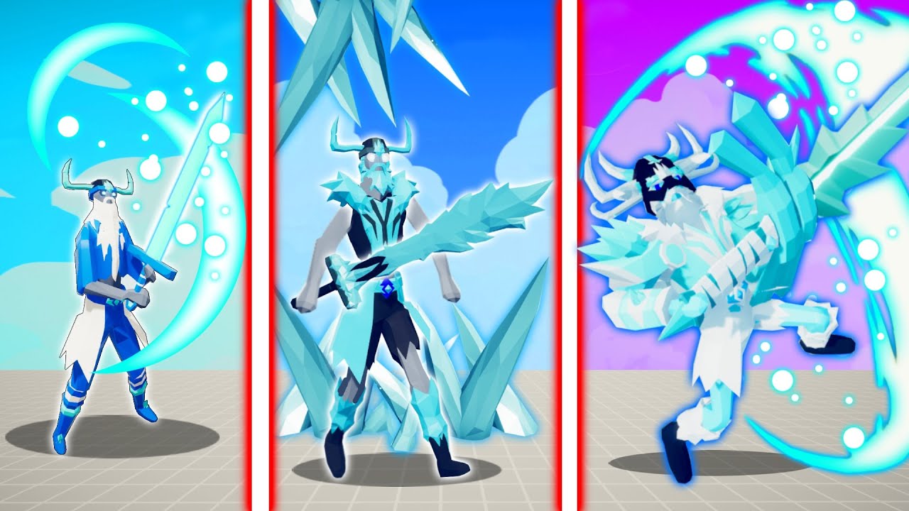 EVOLUTION OF FREEZE SLASH ( ICE KING ) | TABS - Totally Accurate Battle Simulator