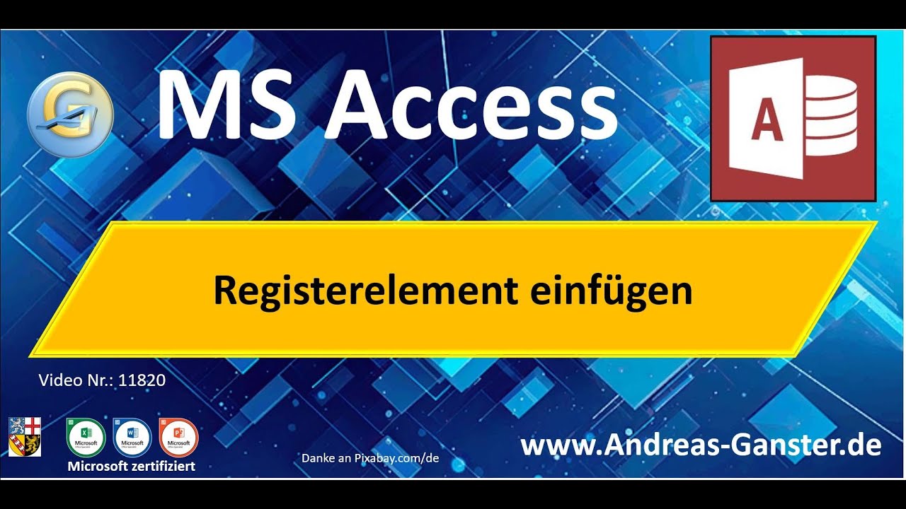 Registerelemente im #formular  einfügen | #Access #tips 11820 | #tutorial #deutsch #wissen #dynamic