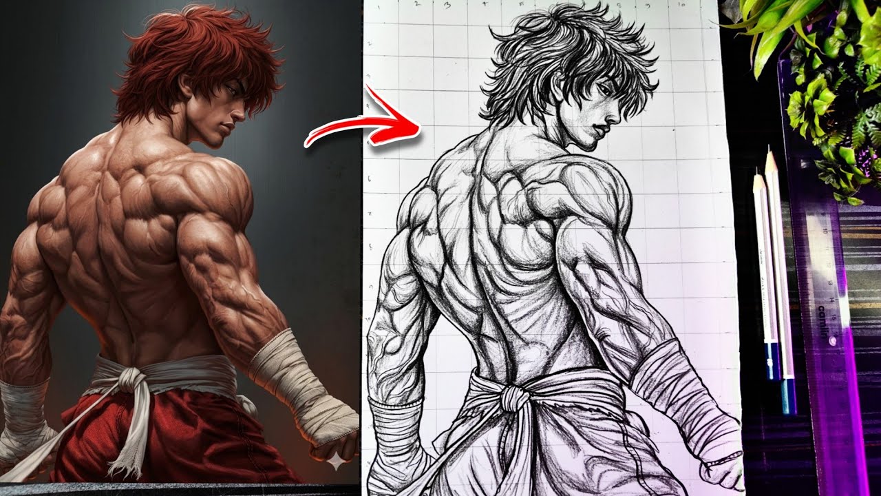 How To Draw Baki Hanma Full Body 🔥 | Baki Anime Drawing | Anime Drawing Sketch Step By Step