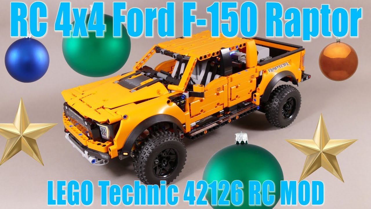 RC 4x4 FORD F-150 Raptor - LEGO Technic 42126 RC Mod with Free Instructions