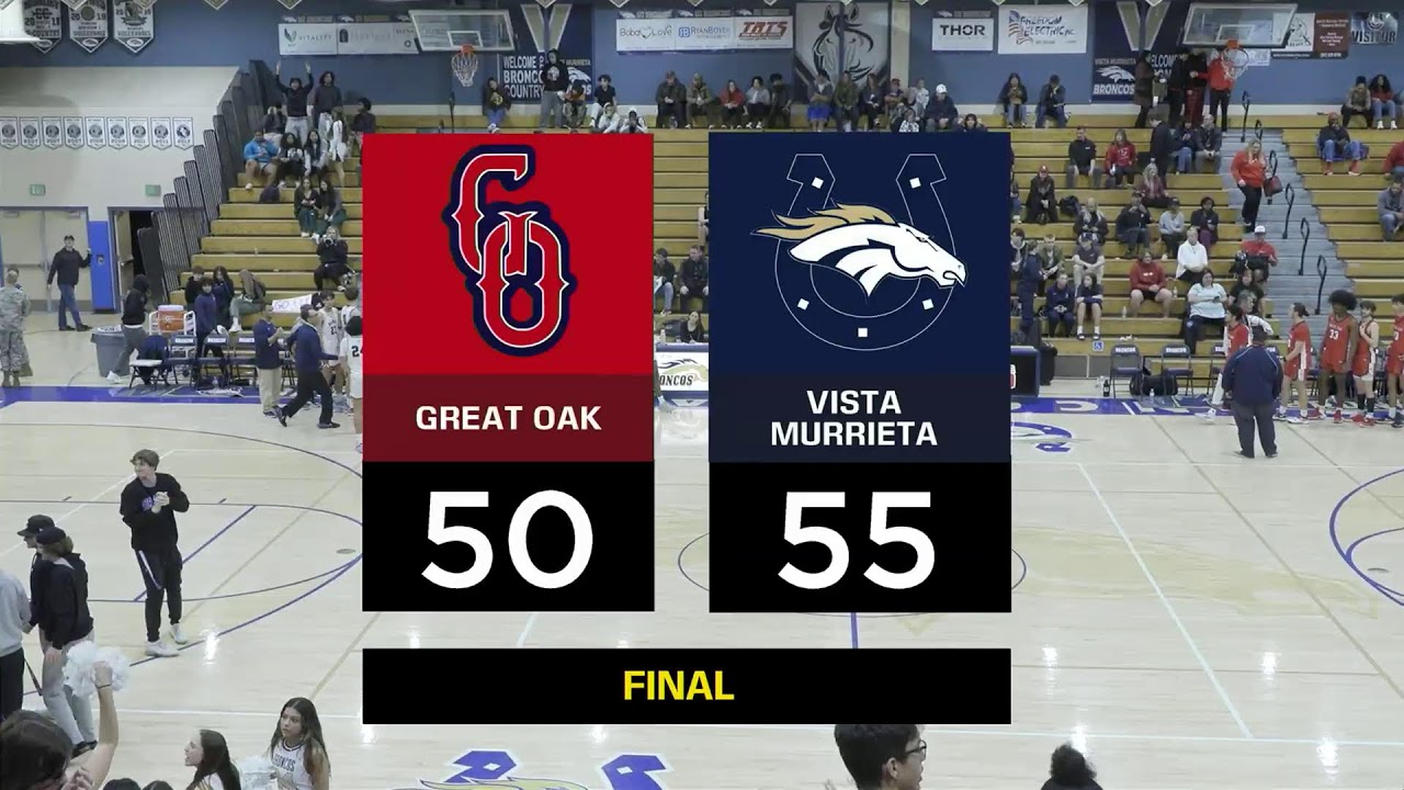Great Oak vs. Vista Murrieta - CIF-SS Basketball (2023)
