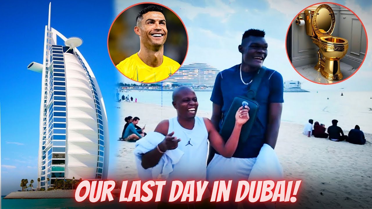 Bradley last day in Dubai / See how amazed he was when I took him next to Biggest hotel in Dubai