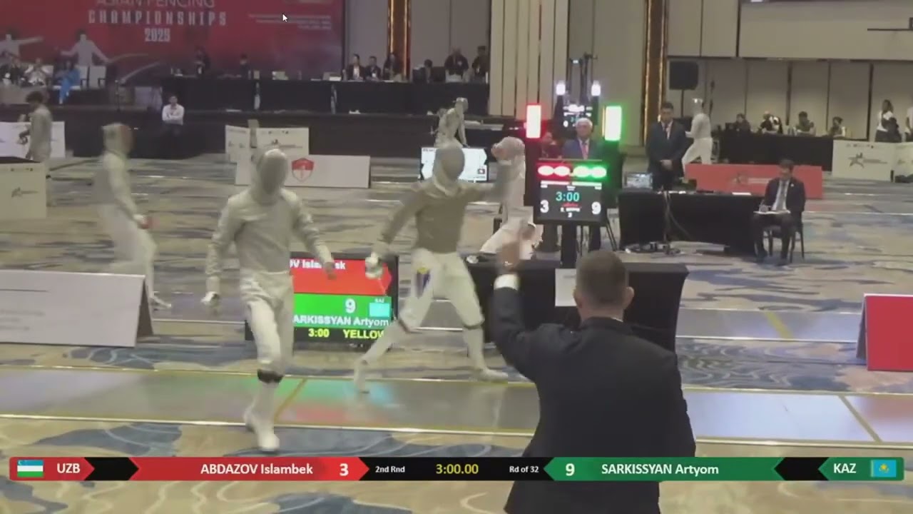Asian Champs 2025 SMS - L32 - Islambek Abdazov UZB v Artyom Sarkissyan KAZ
