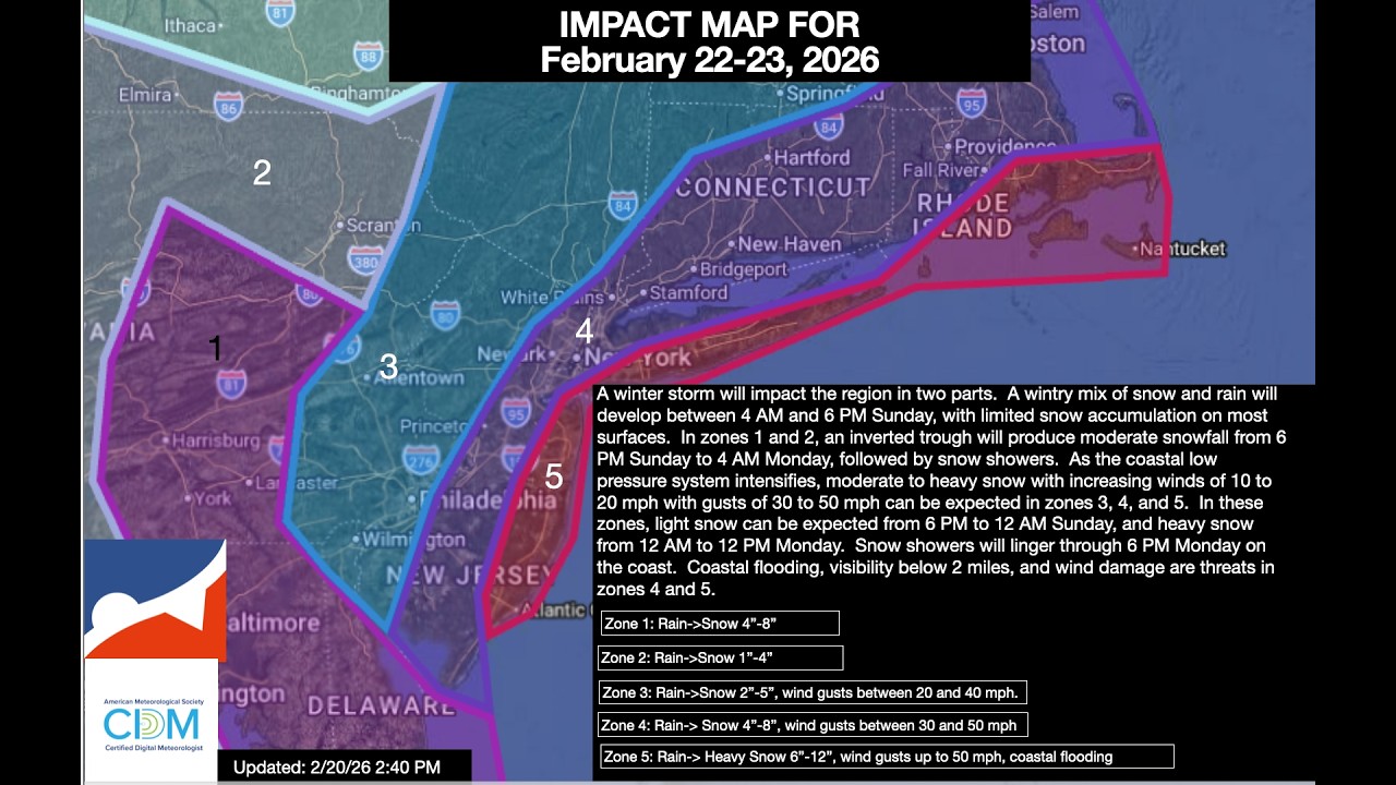 Winter Storm Impact Update For February 22-23, 2026