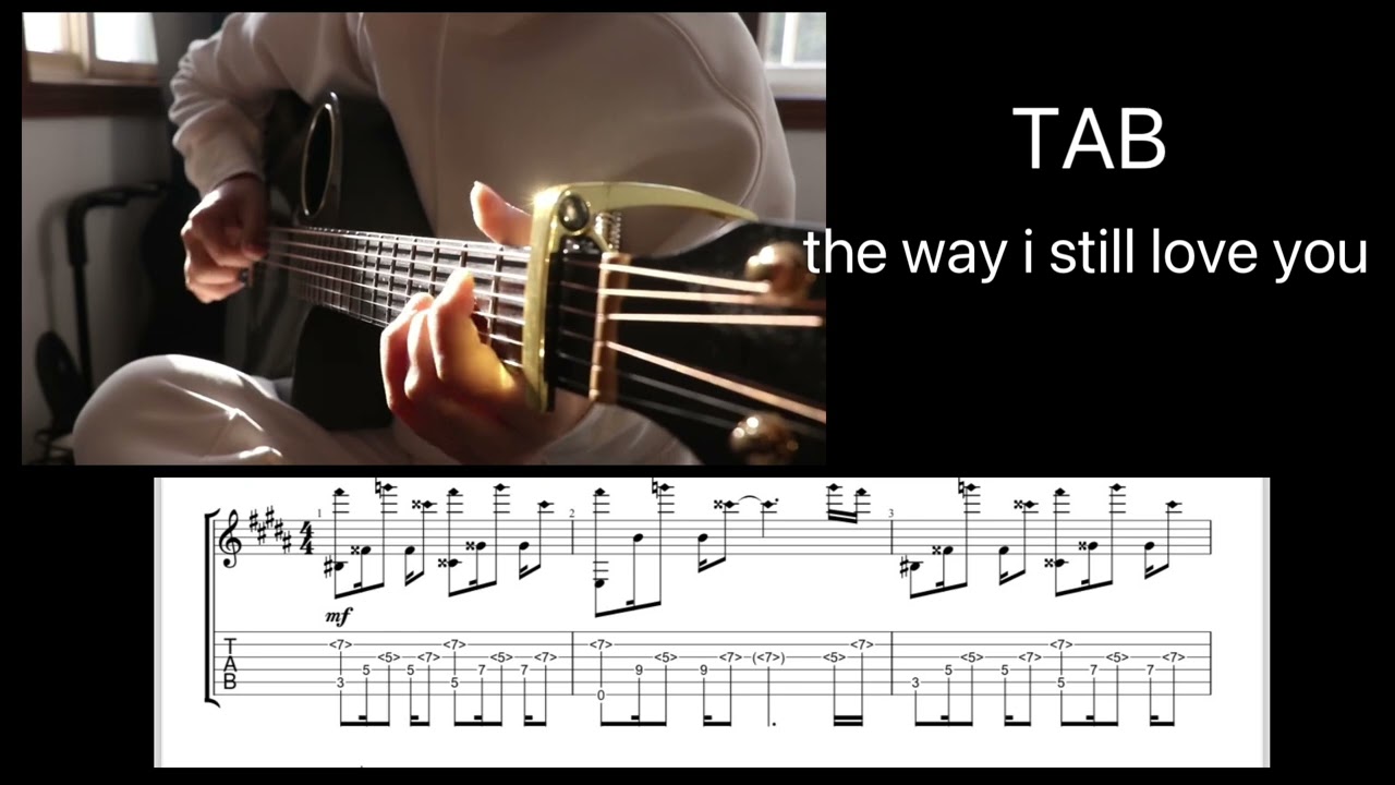 (TAB) the way i still love you Guitar ★★★★★★★★★★