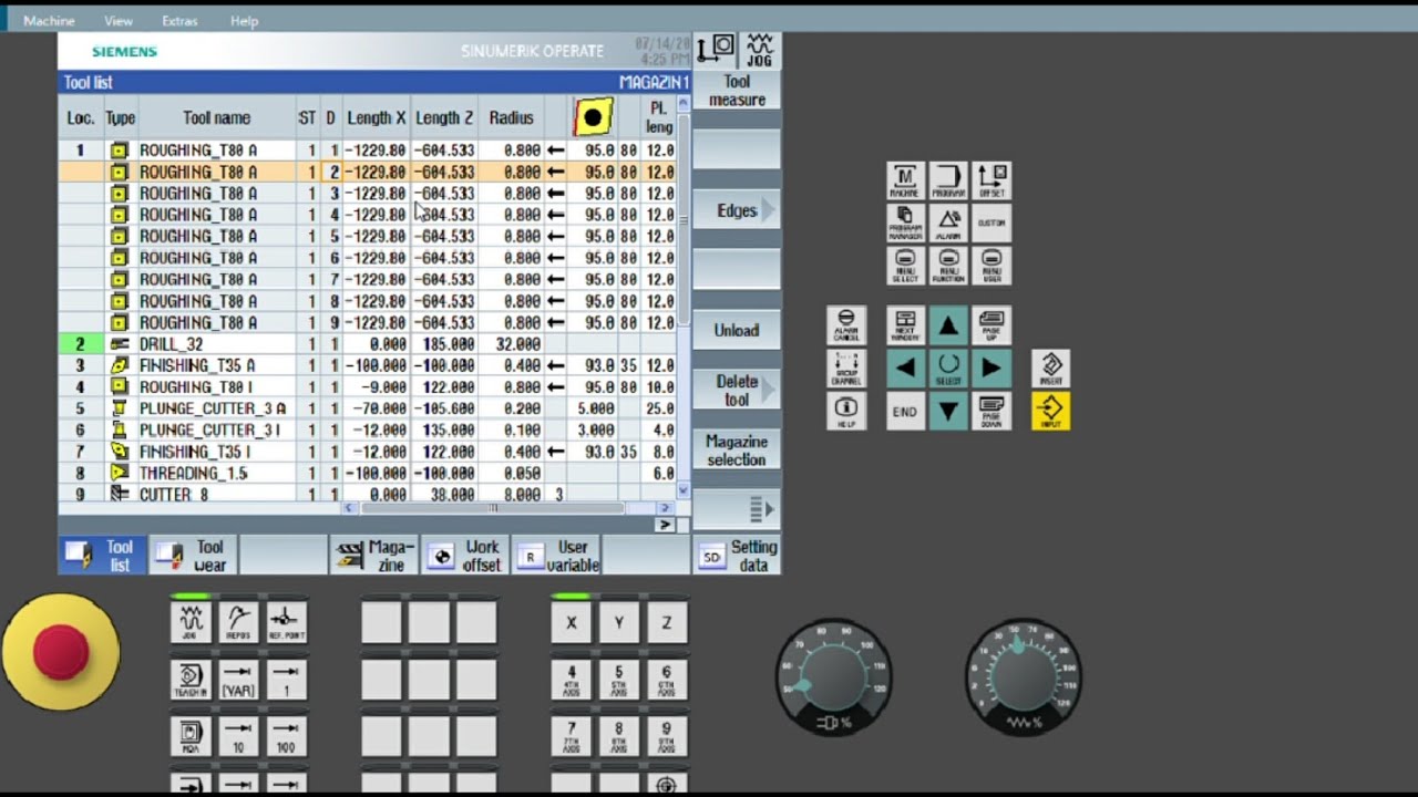 How to give more than one offset D1, D2.....D9 to a single tool in Siemens cnc controller SINUMERIK