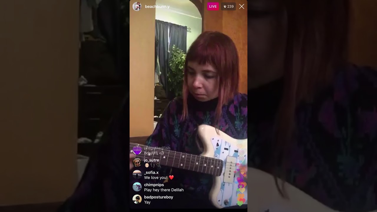 Beach Bunny “Sports” IG Live 12/29/2019