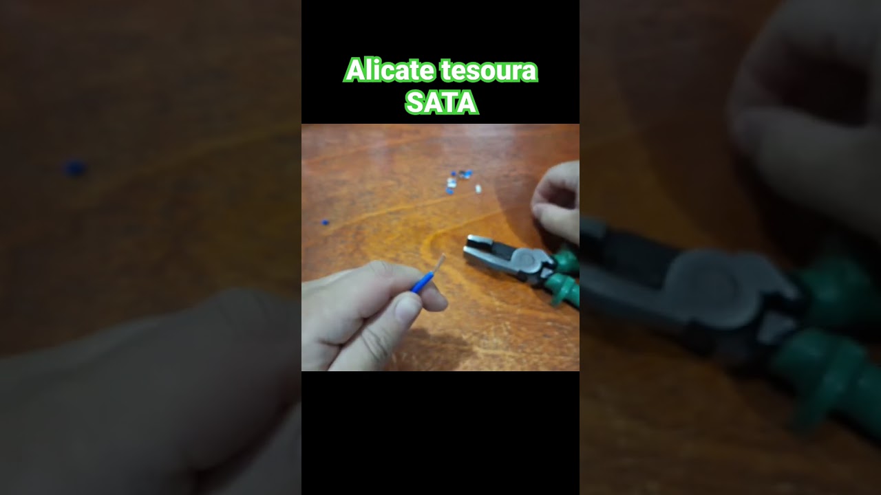 decapando com alicate de corte tipontesoura da SATA #ferramentas #diy #tools