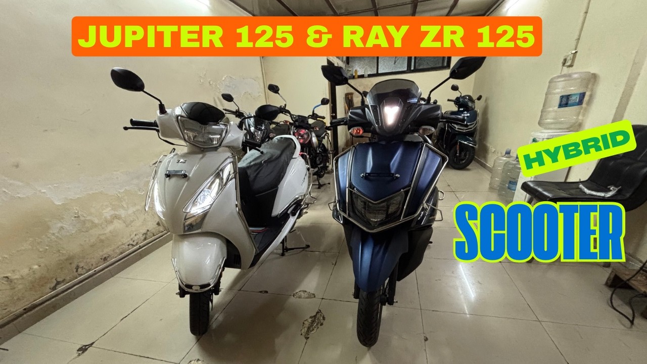 TVS Jupiter 125 & Yamaha Ray ZR 125 Hybrid | 125 cc Segment Most Power Mileage Scooter @AUTOBUX25 