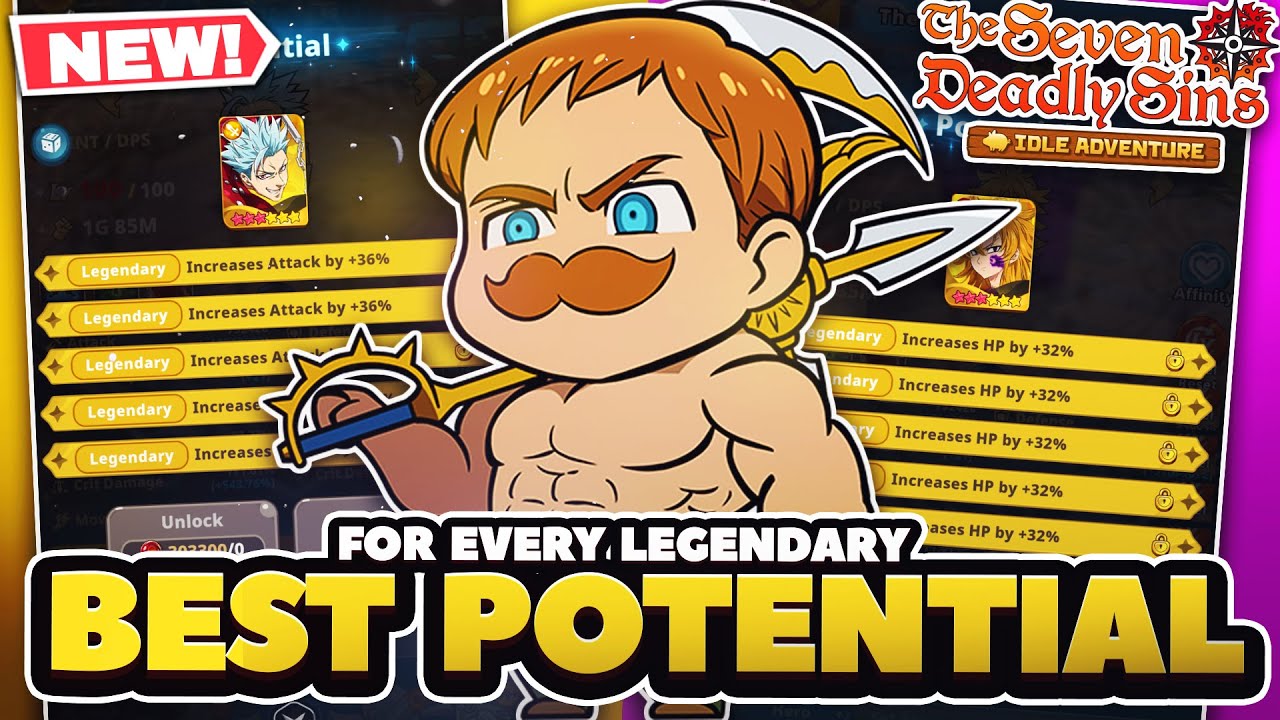 Best Potential For EVERY LEGENDARY Hero In 7DS: Idle Adventure!