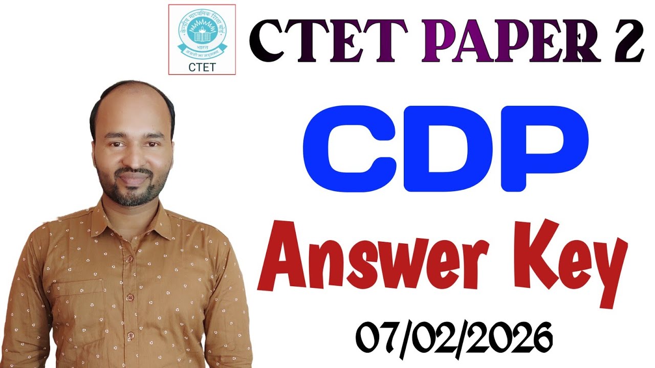 CTET FEBRUARY 2026 | PAPER 2 LANGUAGE 2 ENGLISH ANSWER KEY DISCUSSION LIVE