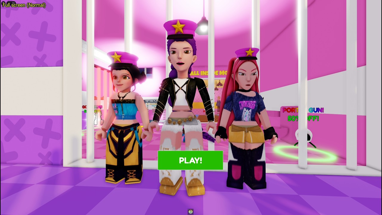 ESCAPE THE PINK PRISON WITH THREE GIRLS!