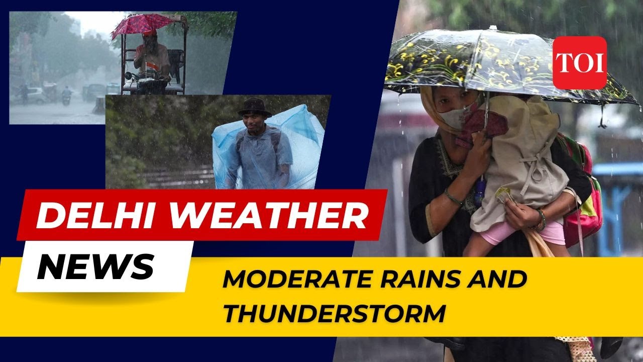 Delhi Rains: Light to moderate rains, gusty winds and thunderstorm to hit NCR