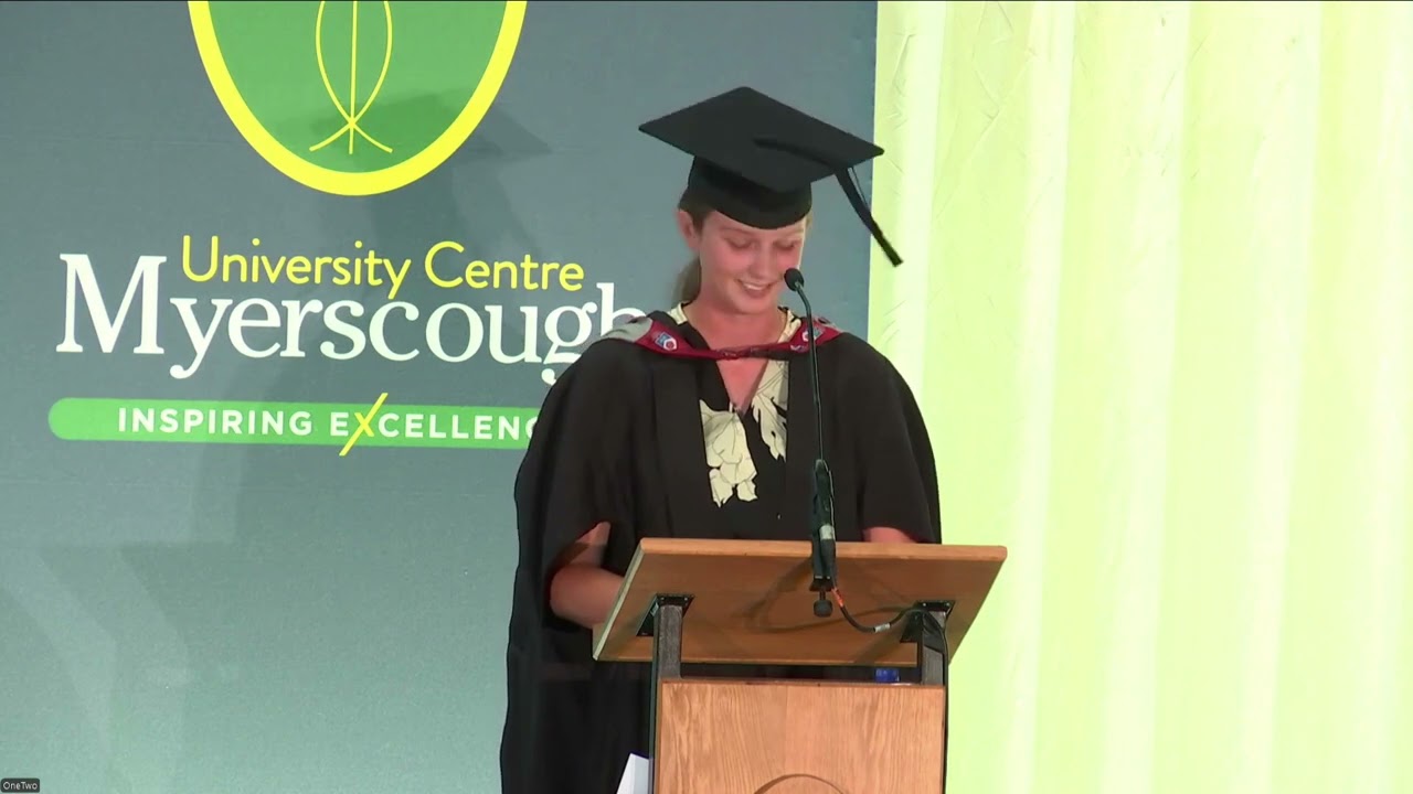 University Centre Myerscough - Graduation 2025 - Student Vote of Thanks