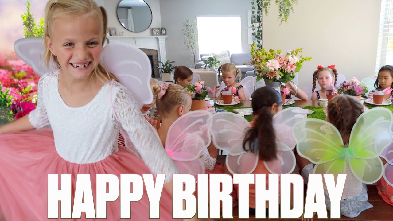 HAPPY BIRTHDAY HAZYL BINGHAM | FAIRY GARDEN THEMED BIRTHDAY PARTY AND OPENING BIRTHDAY PRESENTS