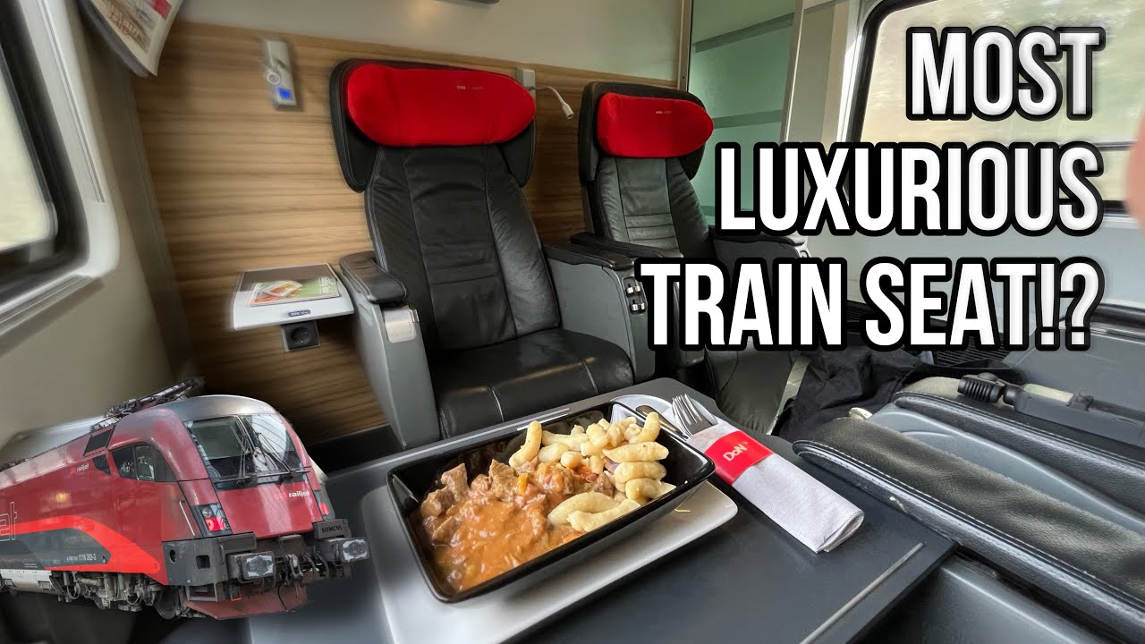The MOST LUXURIOUS train seat?! | ÖBB Railjet BUSINESS CLASS | Tripreport