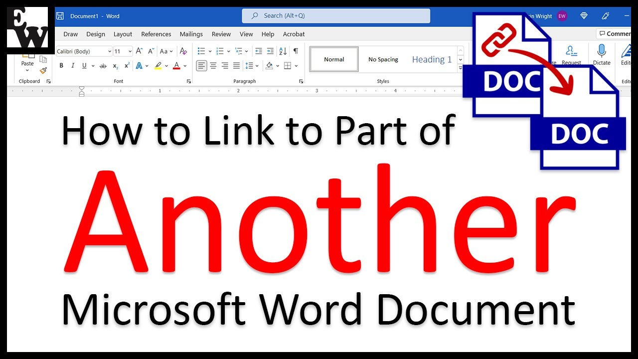 How to Link to Part of Another Microsoft Word Document