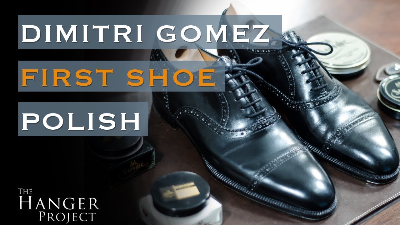 First Shoe Polish: Dimitri Gomez Cap Toe Oxfords
