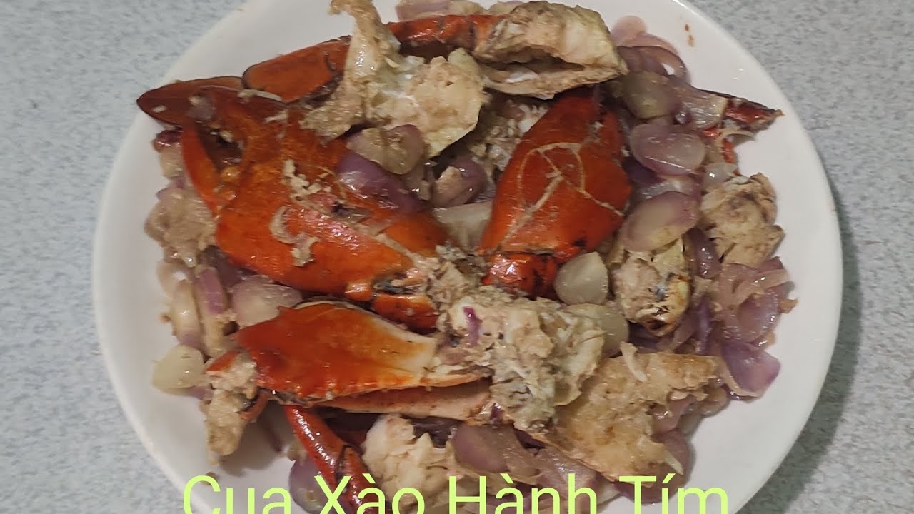 Cua Xào Hành Tím Đặc sản sông nước
