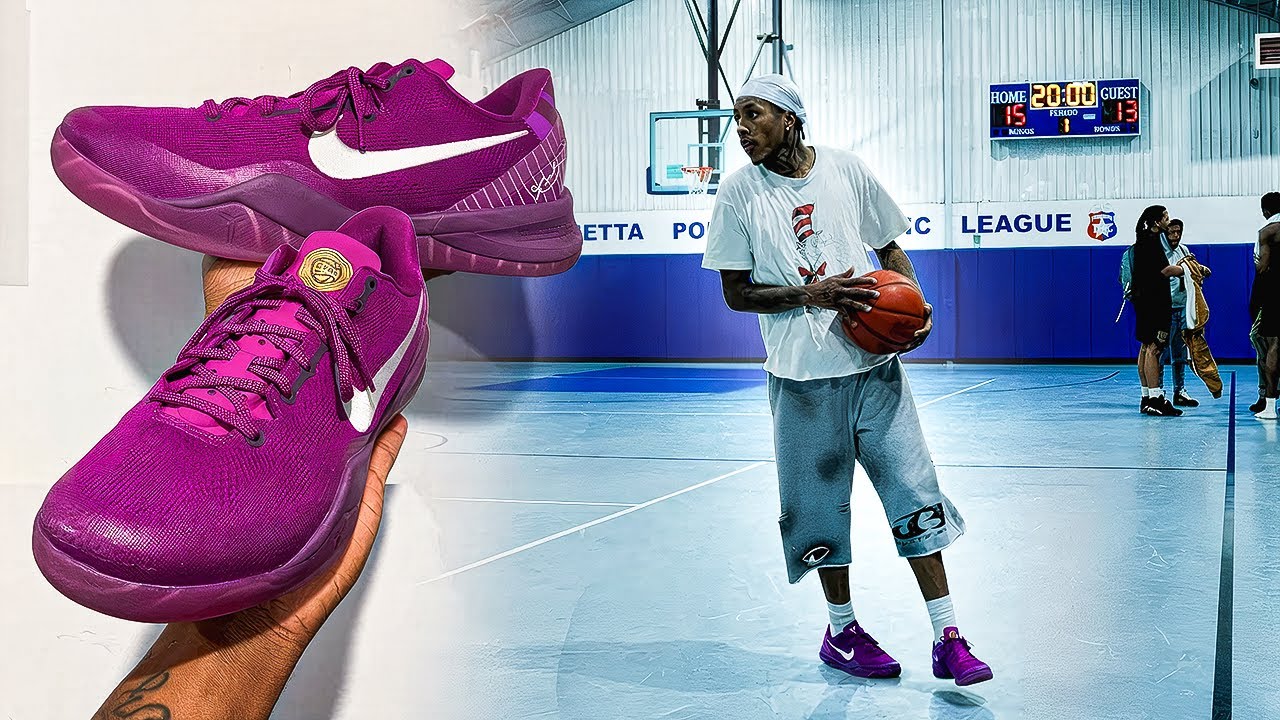 hooping in the UNRELEASED EYBL KOBE 8