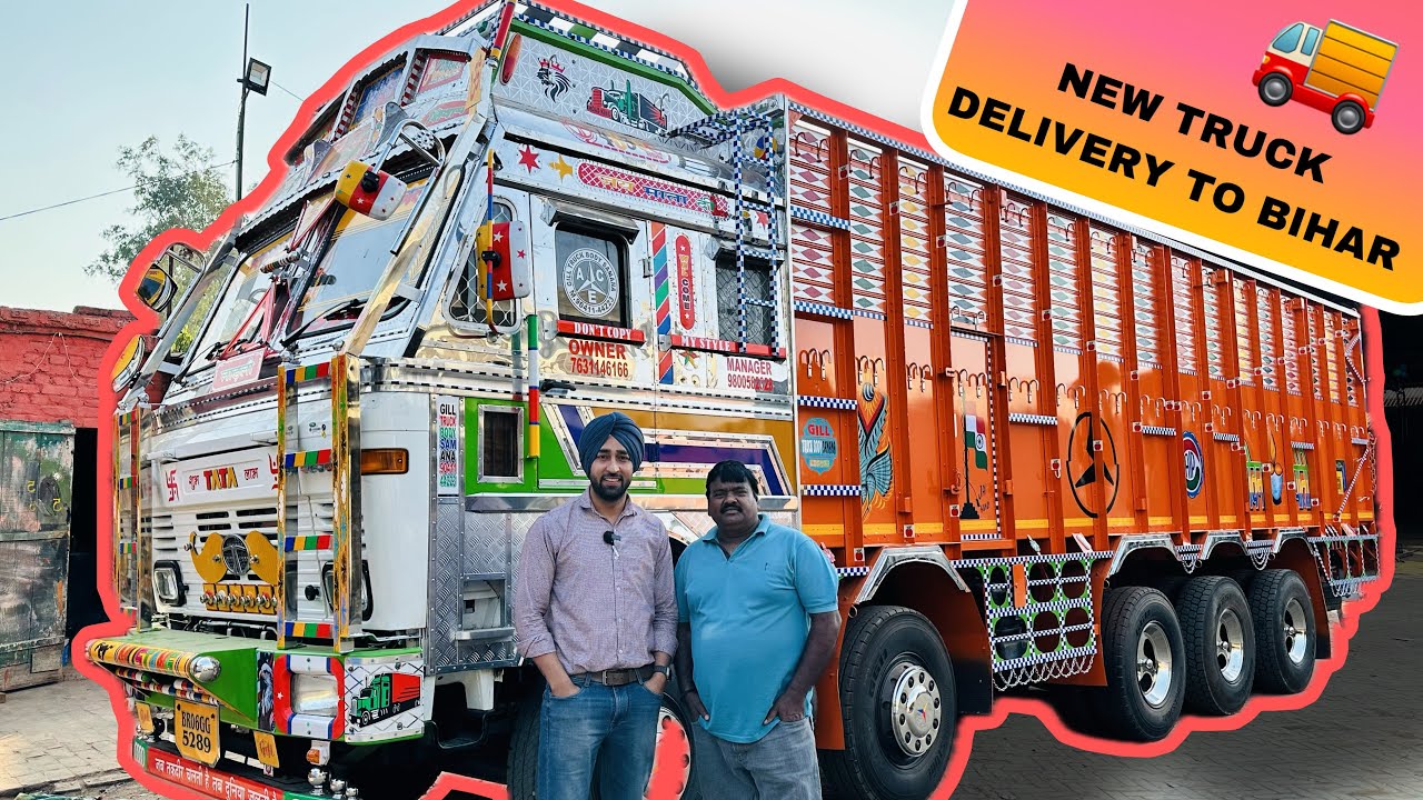 New Truck delivery TATA 4830 bs6 phase2 to BIHAR from @gilltruckbody