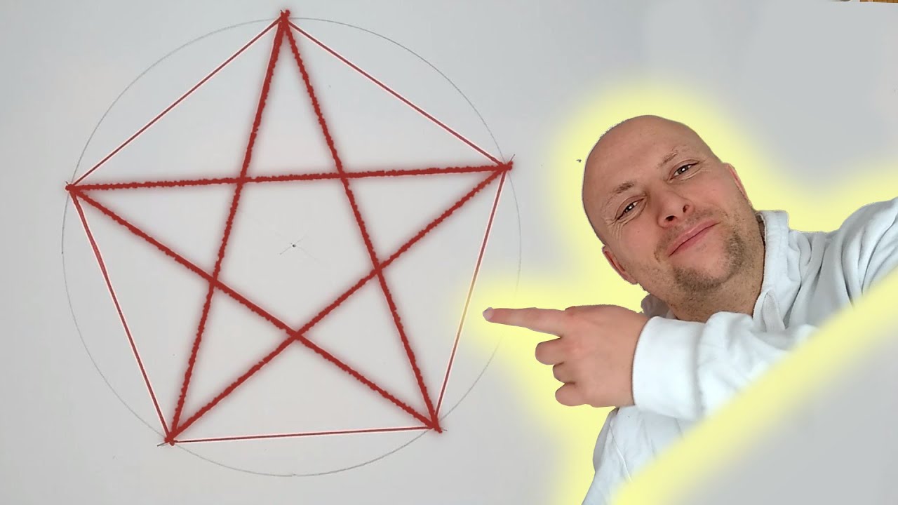 Anleitung: Pentagramm oder Fünfeck zeichnen / Tutorial Stern mit 5 Zacken zeichnen
