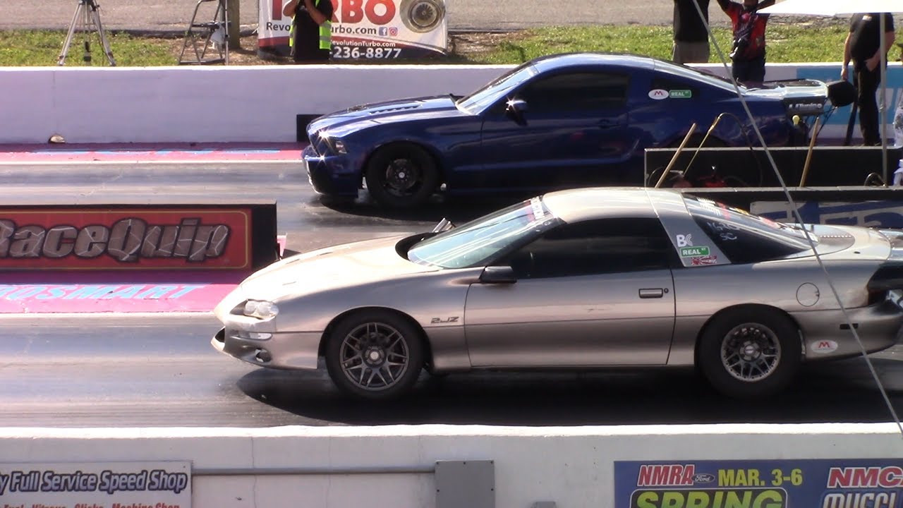 Twin Turbo Mustang vs Imports (Sort Of) - 2JZ Camaro, 2JZ 240 and Twin Turbo V8 RX7 1/4 Mile