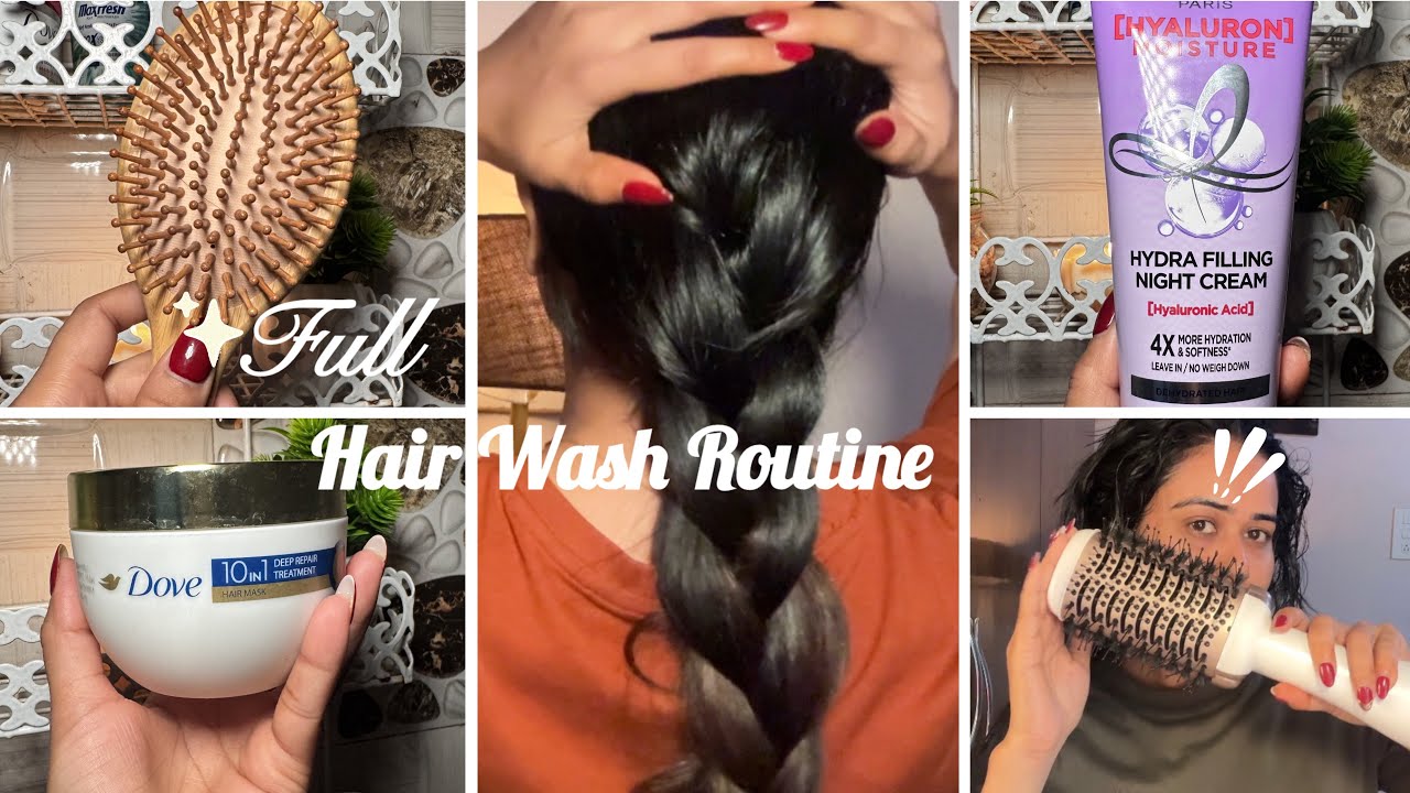 My Overnight Hair Oiling + Wash Routine ✨ Soft & Smooth Results!