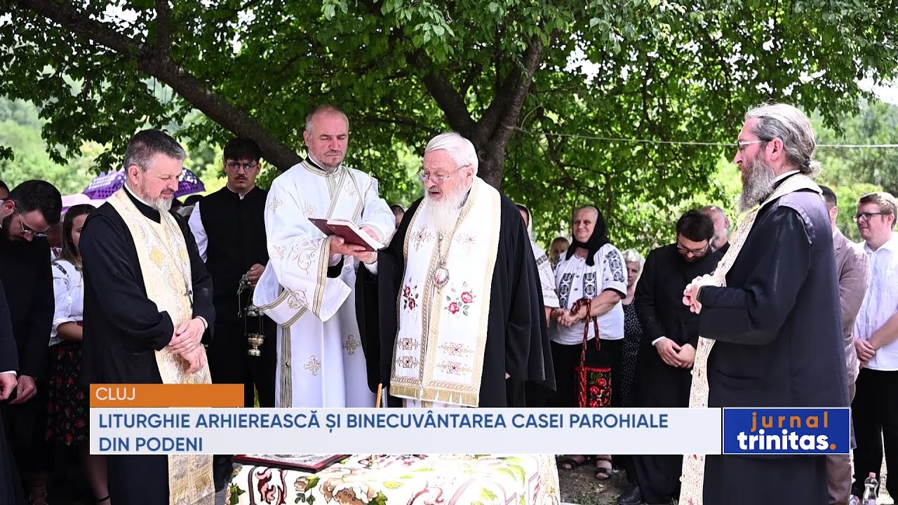 Liturghie arhierească și binecuvântarea casei parohiale din Podeni, județul Cluj