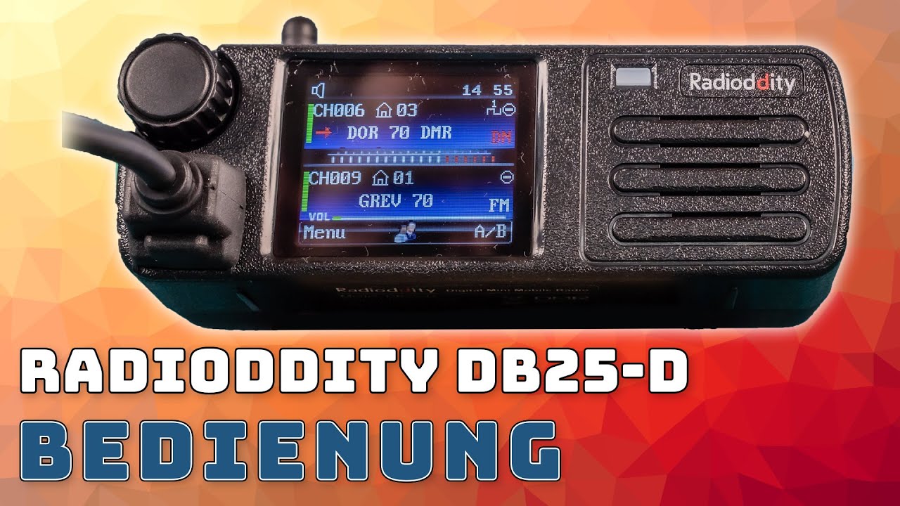 Radioddity DB25-D 📻 Bedienung & Einstellungen DMR Funkgerät #03
