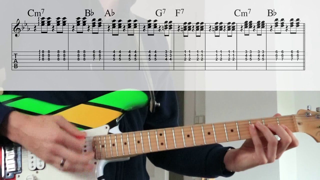 Stevie Wonder - Master Blaster [TABS in video guitar cover]