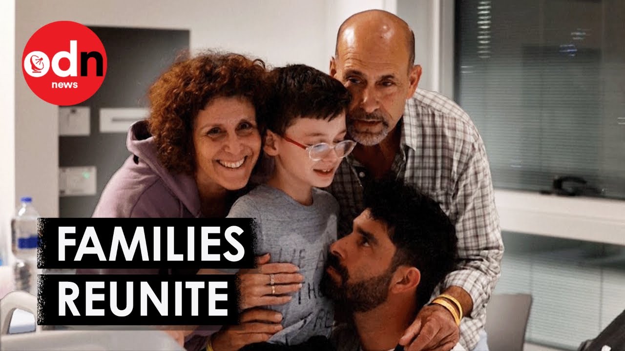 Watch Moment Israeli Child Hostage Freed by Hamas Reunites With Dad