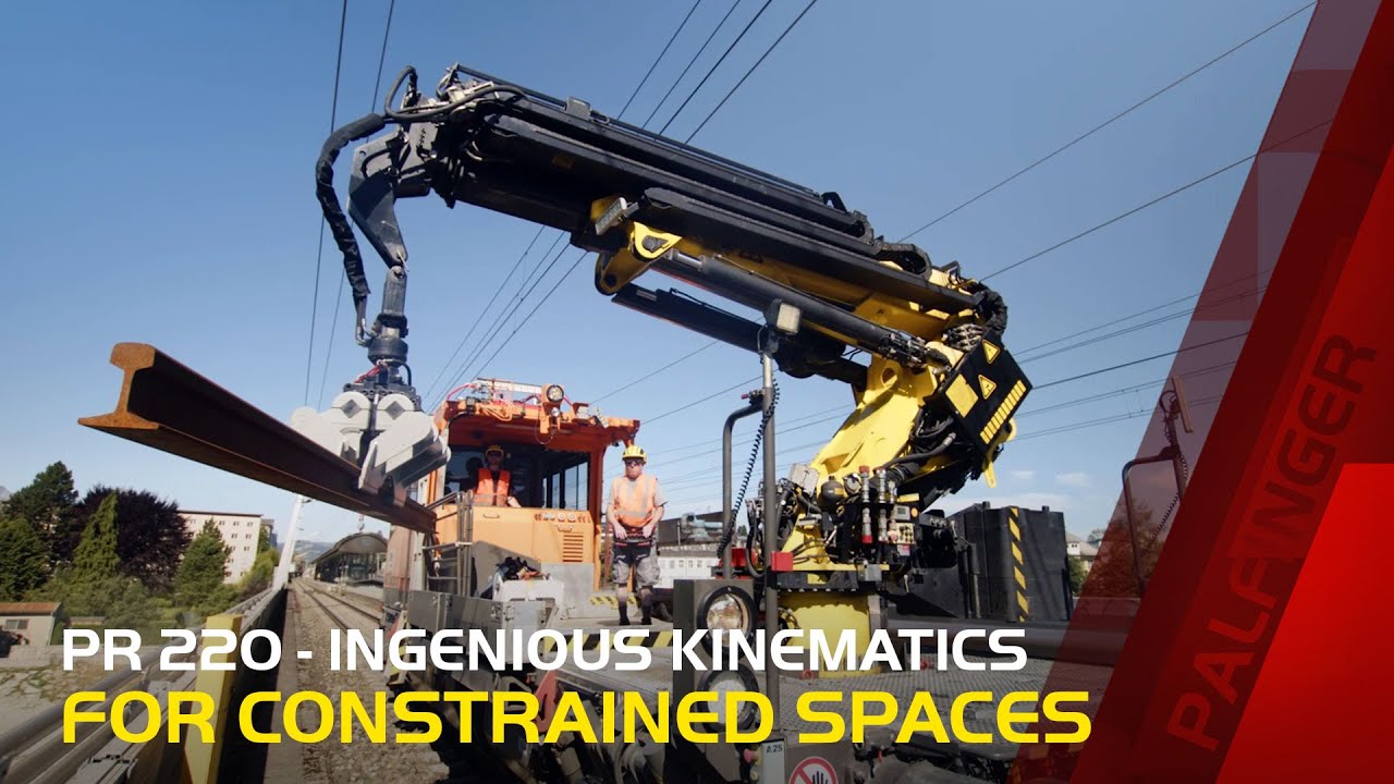 PALFINGER Railway - PR 220: Ingenious kinematics for constrained spaces