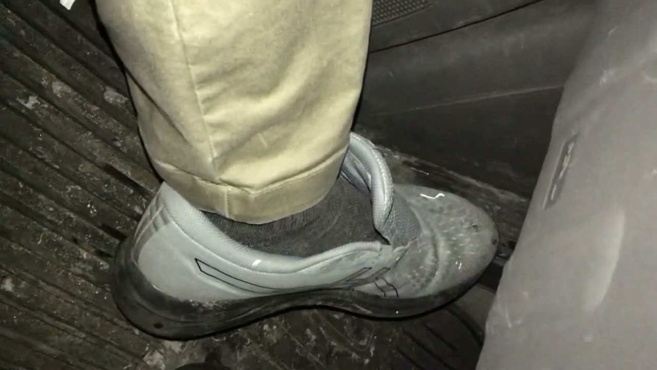 Driving Wearing Loose Dirty Trashed Asics Running Shoes!