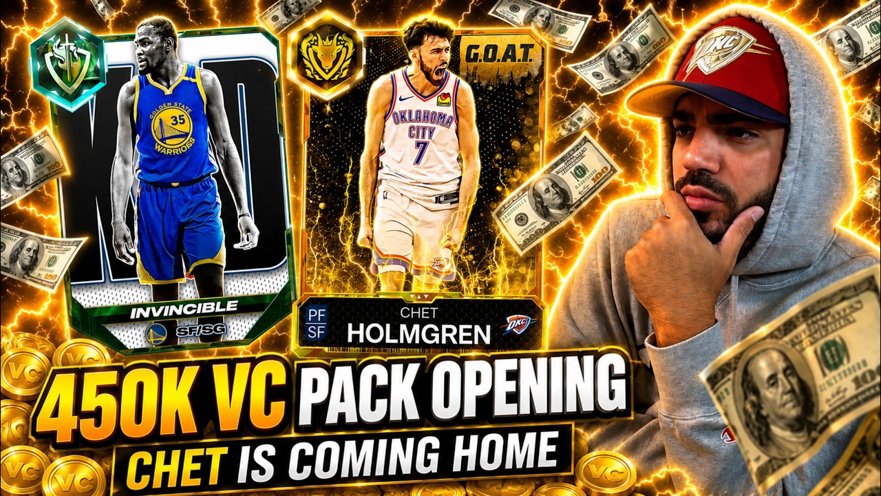 450K VC Pack Opening for GOAT Chet Holmgren! Did They MAKE Invincible KD Better Than his GOAT? 2k26