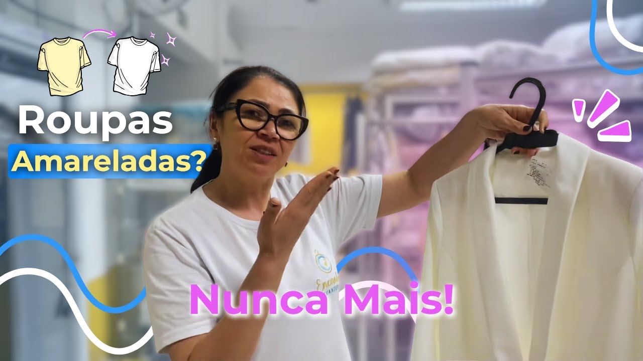 COMO DEIXAR ROUPA AMARELADA BRANCA DE NOVO. VEJA O MILAGRE DO PERCARBONATO! 😱