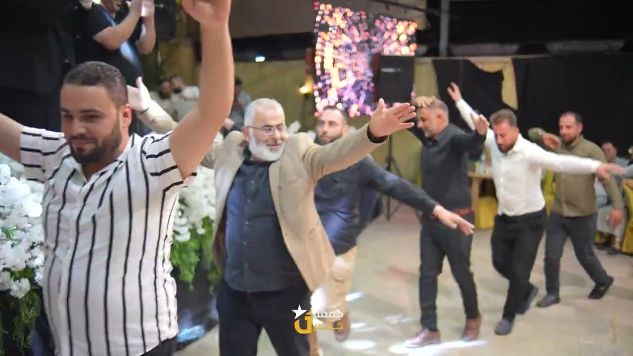 العريس أحمد محمد الخلف - الفنان محمد اليوسف والفنان محمد جعفر  - نادي الحرية حلب - جزء  4     #جانم