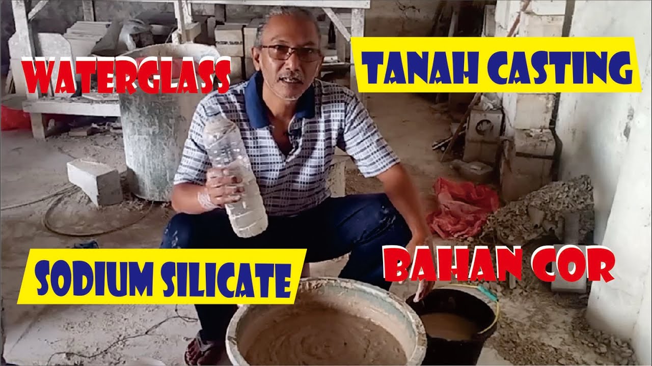 SENI KERAJINAN KERAMIK - CARA MEMBUAT TANAH CASTING - BAHAN COR - SODIUM SILICATE - WATER GLASS