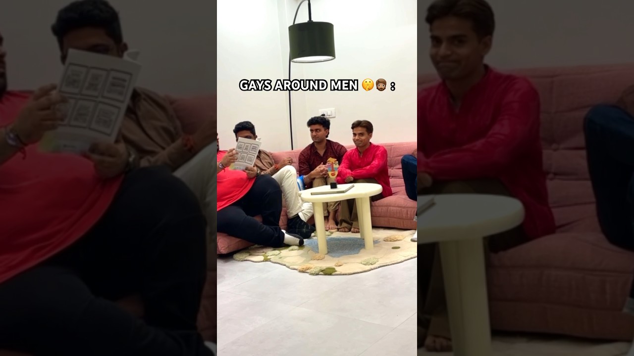 GAYS AROUND MEN vs WOMEN 🤫😶&zwj;🌫️🤣 #honeyimmhome #lgbt #gayfacts