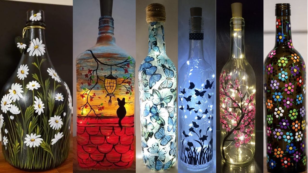 Bottle Art Ideas | Bottle craft Ideas | Unique bottle art